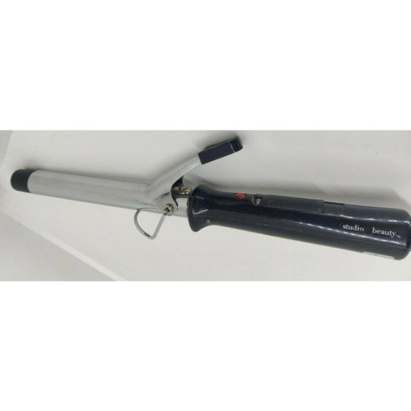 Studio Beauty Curling Styling Iron 1/2" Barrel Swivel Cord Black Tested Works - Picture 3 of 6
